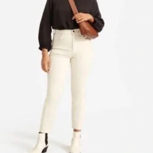 Everlane Pants Baby Cord Cheeky Corduroy Size 25 Straight Leg Cropped Pockets - Picture 10 of 10